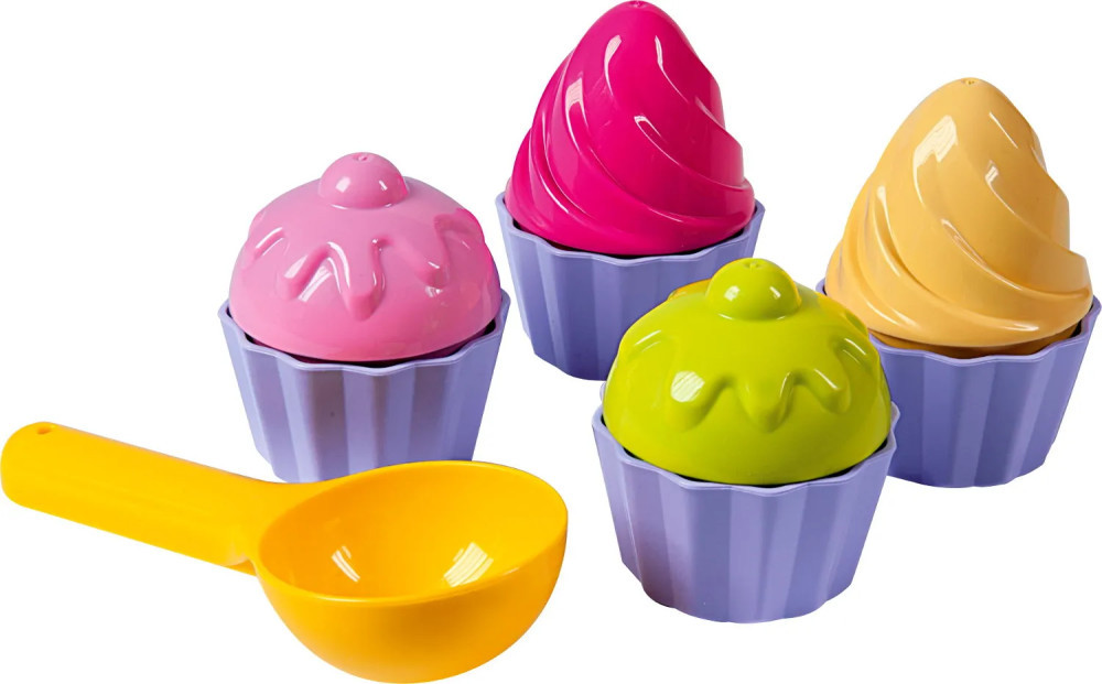 Muffin homokozó játékszett, homokozó forma
