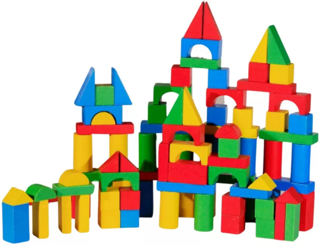 Image of 100 db-os színes építőkocka B