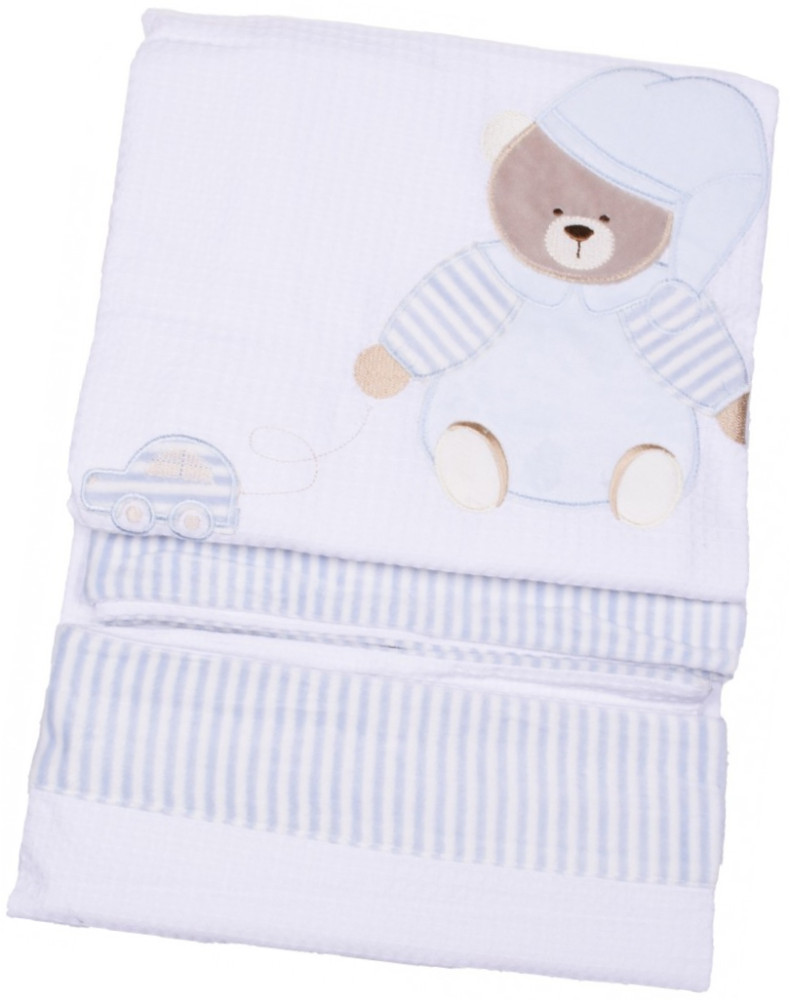 Image of Babybruin takaró prémium 140x110 cm - Kék