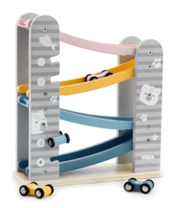 Image of Autók a lejtőn - Szürke, színes - PolarB BX