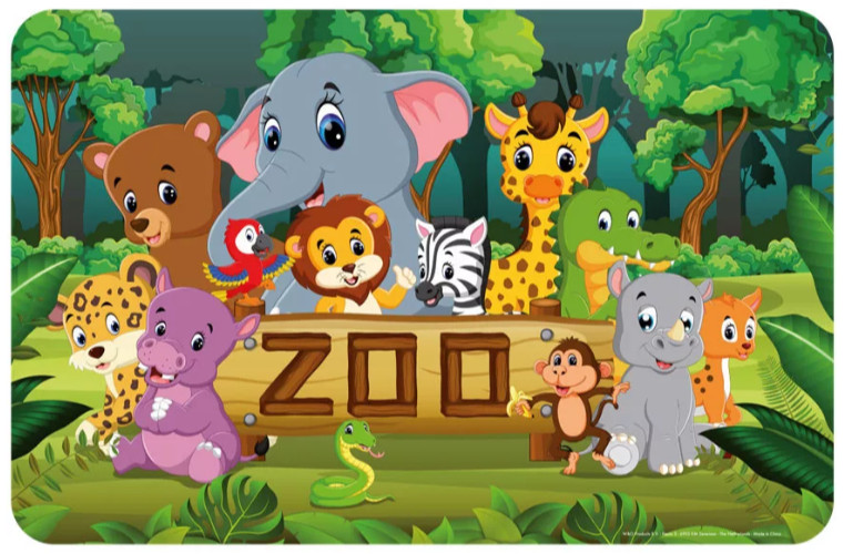 Image of Állatos Zoo tányéralátét 43x28 cm