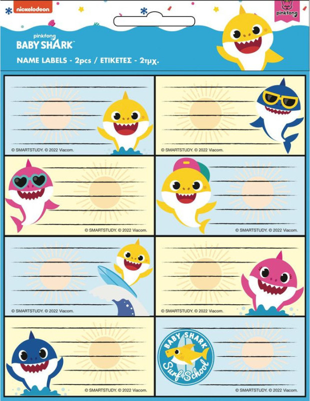Image of Baby Shark füzetcímke 16 darabos