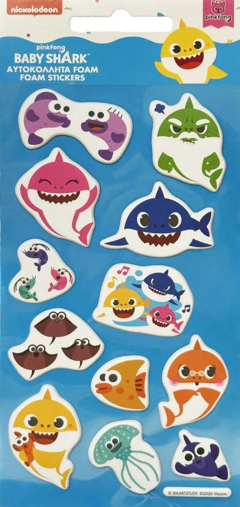 Image of Baby Shark pufi szivacs matrica szett Nr1