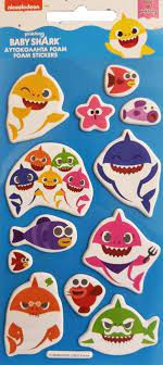 Image of Baby Shark pufi szivacs matrica szett Nr2
