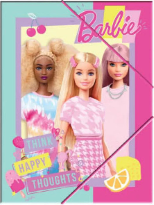 Image of Barbie Happy Thoughts A/4 gumis mappa Nr3
