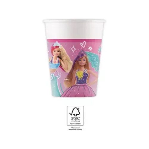 Barbie Fantasy papír pohár 8 DARABOS 200 ml FSC Nr2