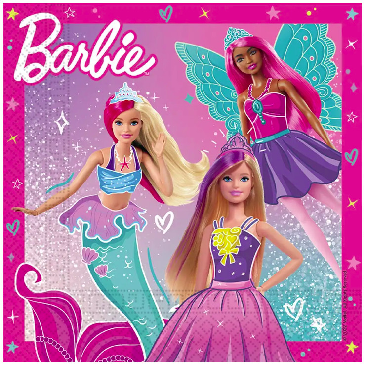 Image of Barbie Fantasy szalvéta 20 DARABOS, 33x33 cm FSC