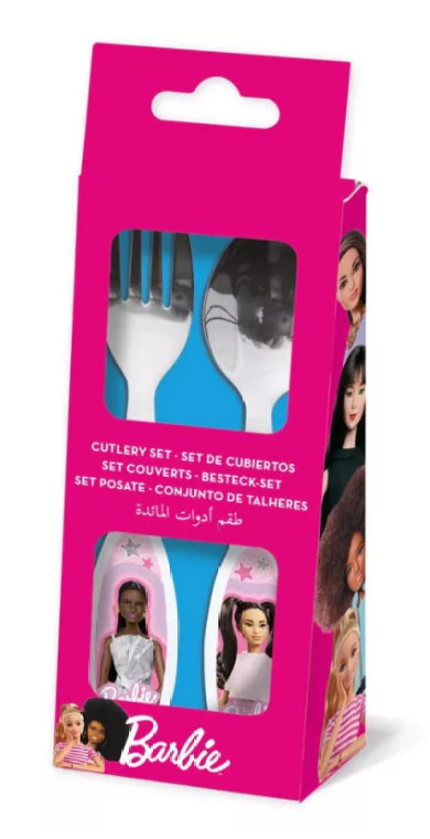 Image of Barbie Stylish fém evőeszköz készlet - 2 darabos
