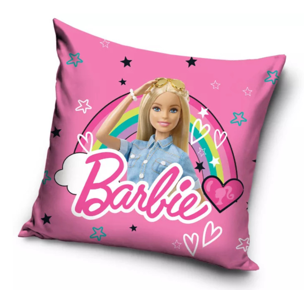 Image of Barbie Rainbow velúr párnahuzat 40x40 cm Nr2