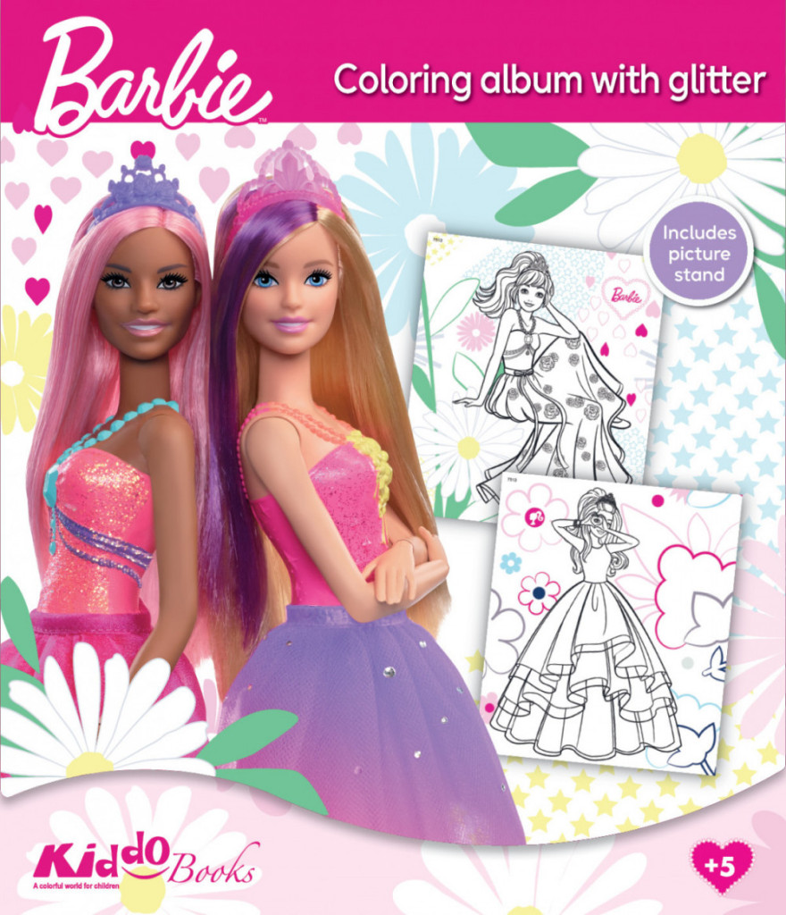 Image of Barbie színező glitteres - Kiddo foglalkoztató füzet Nr1
