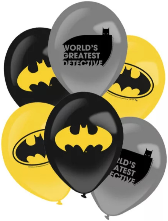 Image of Batman léggömb, lufi 6 db-os 27,5 cm