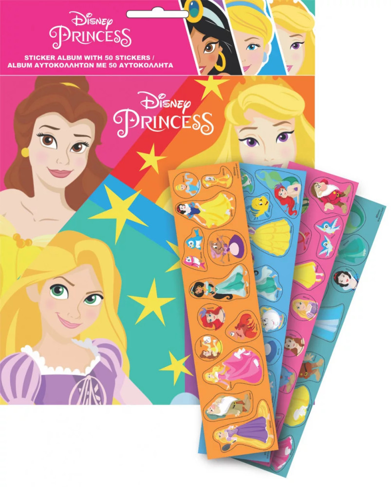 Image of Disney Hercegnők matricás album 50 db matricával