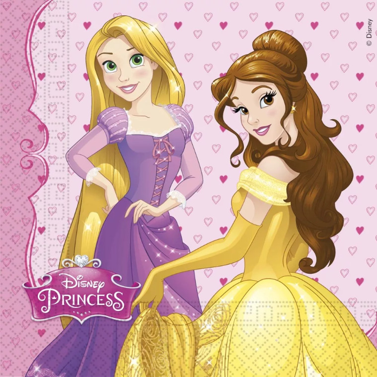 Disney Princess Dreaming, Hercegnők szalvéta 20 DARABOS, 33x33 cm
