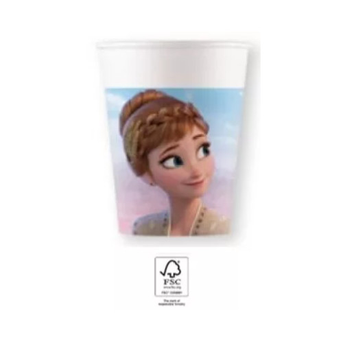 Disney Frozen II Wind Spirit, Jégvarázs papír pohár 8 DARABOS 200 ml FSC