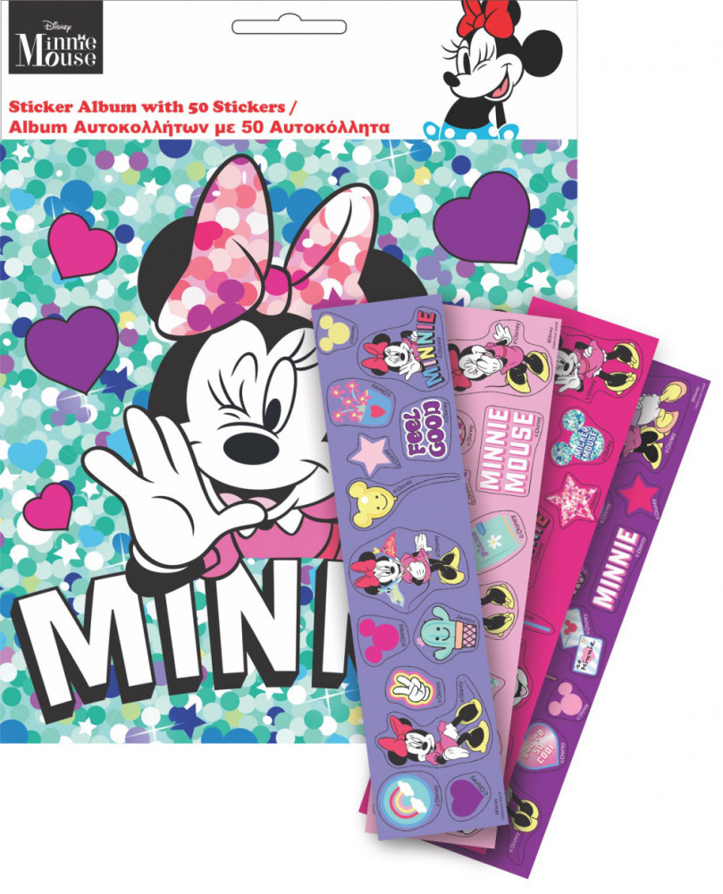 Image of Disney Minnie matricás album 50 db matricával Nr1