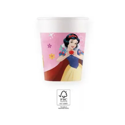 Disney Princess Live your Story, Hercegnők papír pohár 8 DARABOS 200 ml FSC Nr2
