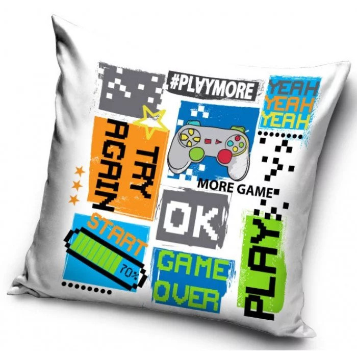 Image of Gamer mintás párnahuzat 40x40 cm Nr1