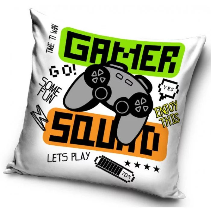 Image of Gamer mintás párnahuzat 40x40 cm Nr2