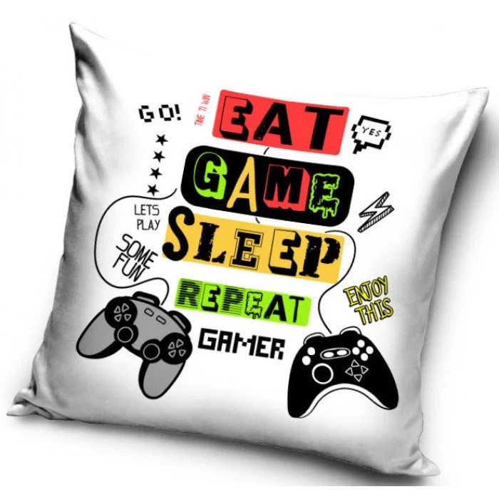 Image of Gamer mintás párnahuzat 40x40 cm Nr3