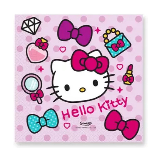 Hello Kitty Fashion szalvéta 20 DARABOS, 33x33 cm