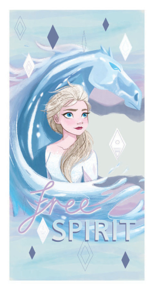 Image of Disney Jégvarázs Spirit fürdőlepedő, strand törölköző 70x137 cm (Fast Dry)