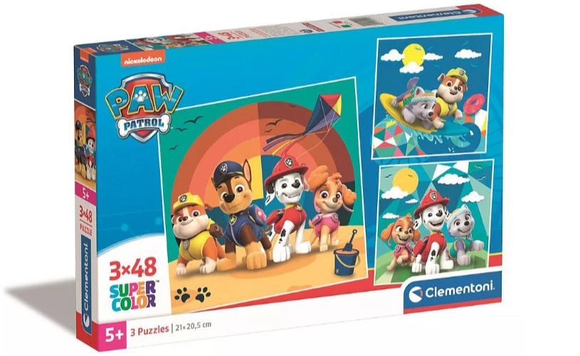Image of Mancs Őrjárat Beach 3x48 db-os puzzle Clementoni
