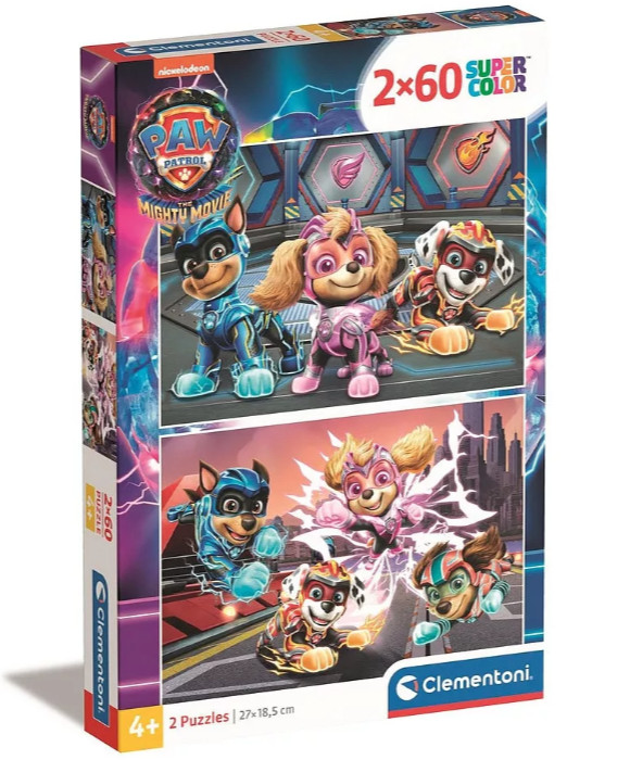 Image of Mancs Őrjárat Mighty 2x60 db-os puzzle Clementoni