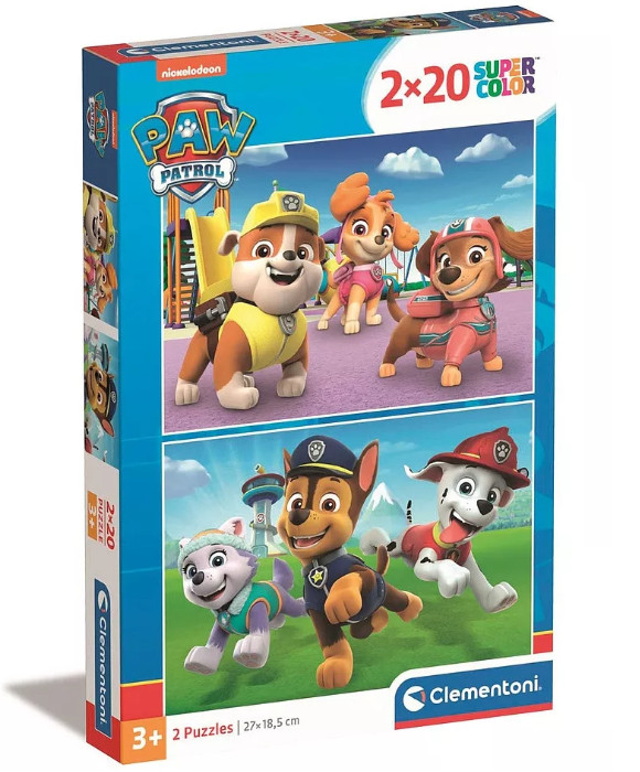 Image of Mancs Őrjárat Playground 2x20 db-os puzzle Clementoni