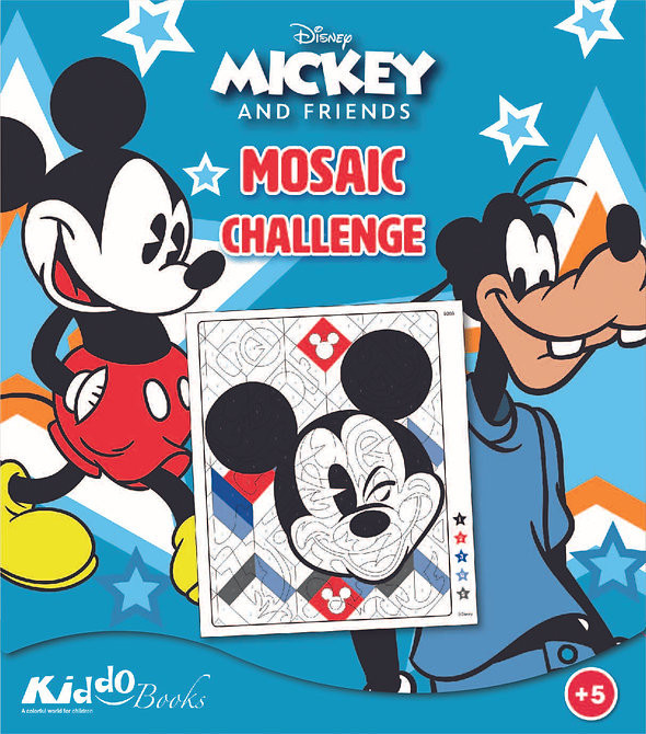 Mickey egér mozaik színező színkulcsok alapján - Kiddo foglalkoztató füzet