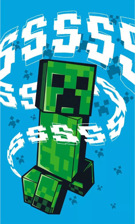 Image of Minecraft Hissing Creeper kéztörlő, arctörlő, törölköző 30x50 cm