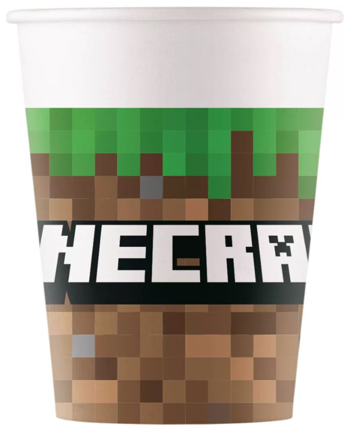 Image of Minecraft papír pohár 8 DARABOS 200 ml FSC