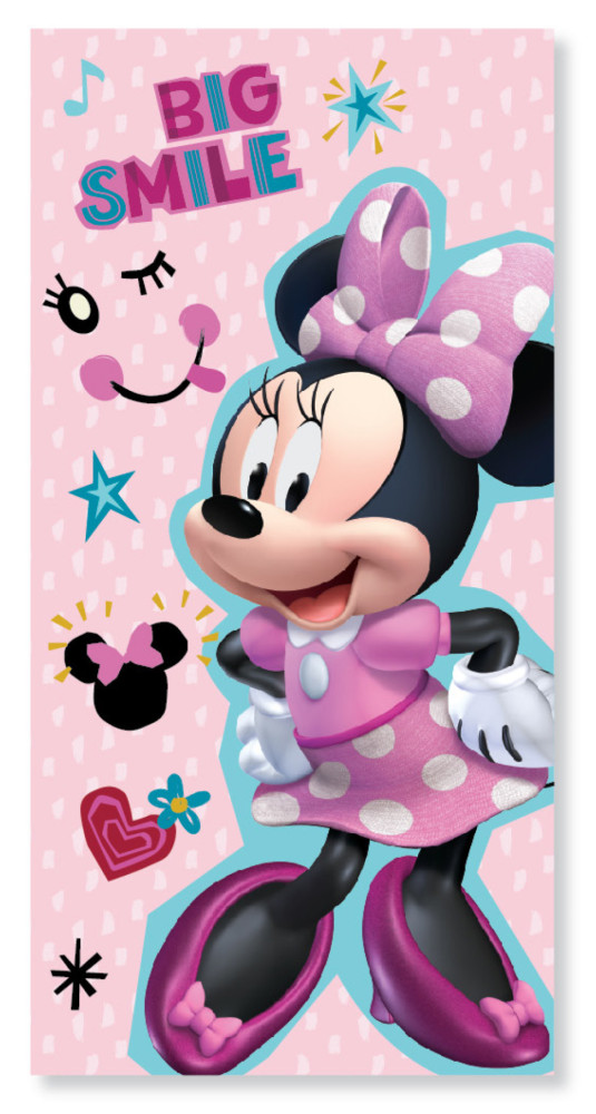 Image of Disney Minnie Smile fürdőlepedő, strand törölköző 70x137 cm (Fast Dry)