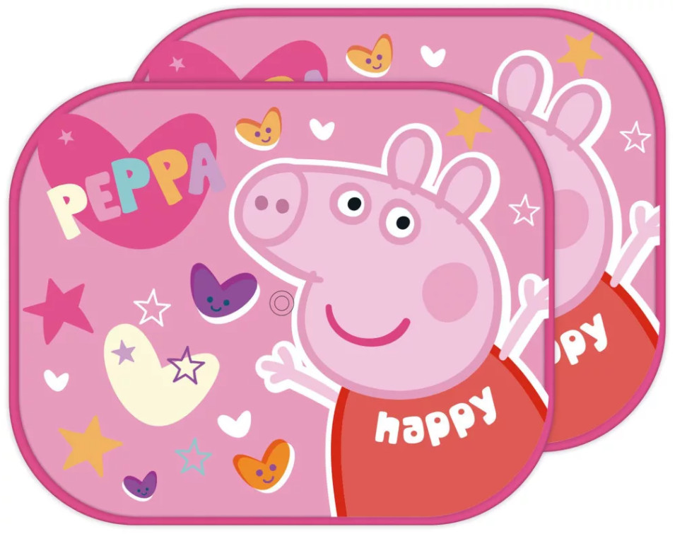 Peppa malac Happy napellenző ablakra 2 DARAB