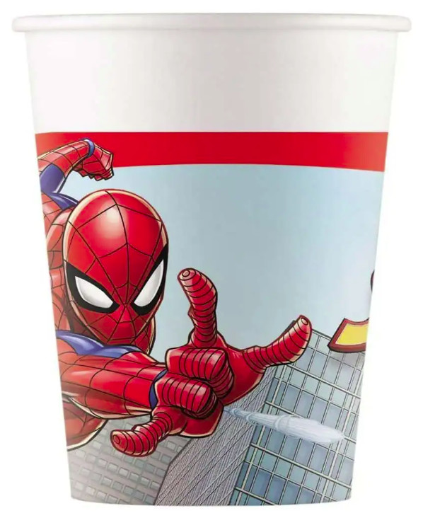 Image of Pókember Crime Fighter papír pohár 8 DARABOS 200 ml FSC