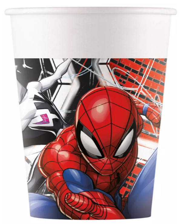 Image of Pókember World of Webs papír pohár 8 DARABOS 200 ml FSC