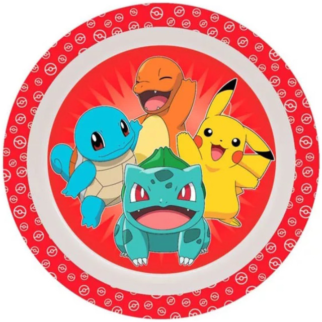 Image of Pokémon Red műanyag lapostányér