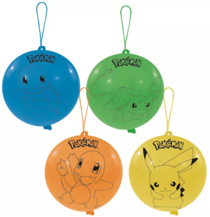 Image of Pokémon Thunder Punch léggömb, lufi 4 db-os
