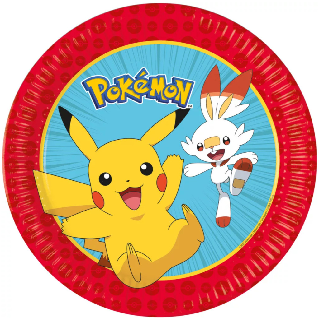 Image of Pokémon Next Generation papírtányér 8 db-os 23 cm FSC Nr2