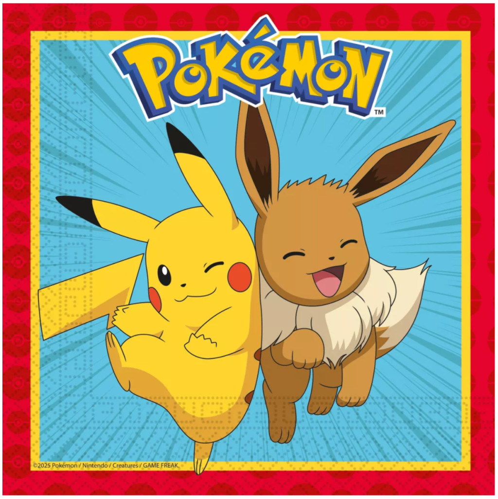 Image of Pokémon Next Generation szalvéta 20 db-os 33x33 cm FSC Nr2