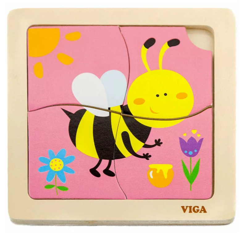 Image of Puzzle 4 db-os - Méhecskés