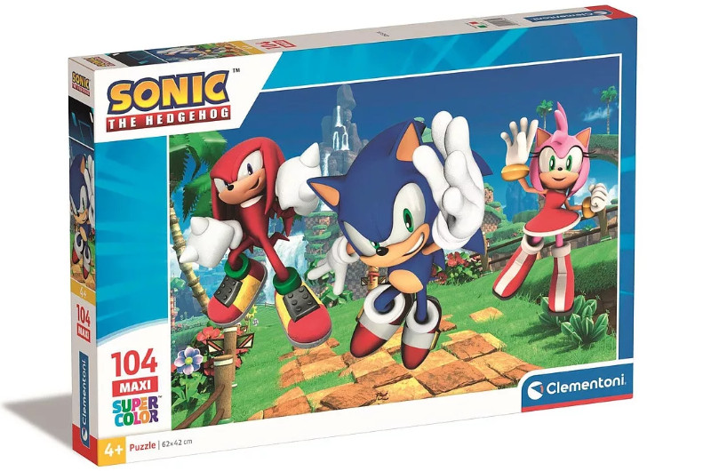 Image of Sonic, a sündisznó Amy Rose 104 db-os maxi puzzle Clementoni