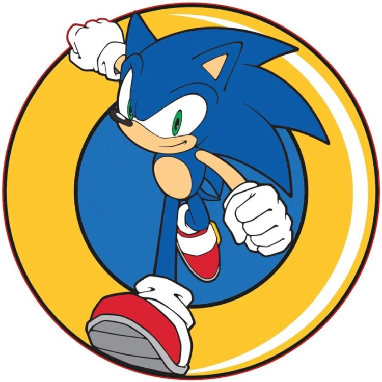 Image of Sonic a sündisznó párna, formapárna 31x31 cm Nr2