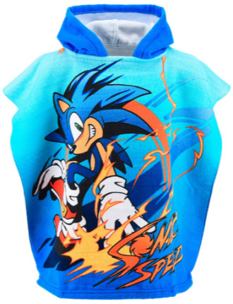 Image of Sonic a sündisznó Speed strandtörölköző poncsó 55x110 cm (Fast Dry) Nr3