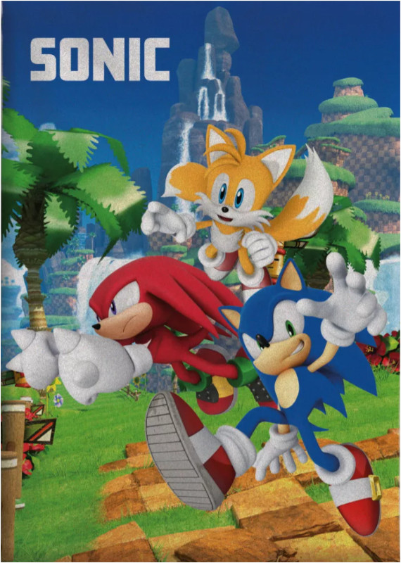 Image of Sonic a sündisznó polár takaró, pléd 100x140 cm Nr2