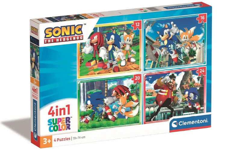 Image of Sonic a sündisznó Save the Day 4 az 1-ben puzzle Clementoni