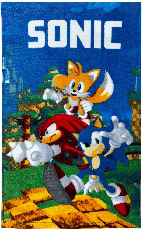 Image of Sonic a sündisznó Speedy kéztörlő, arctörlő, törölköző 30x50 cm Nr-1
