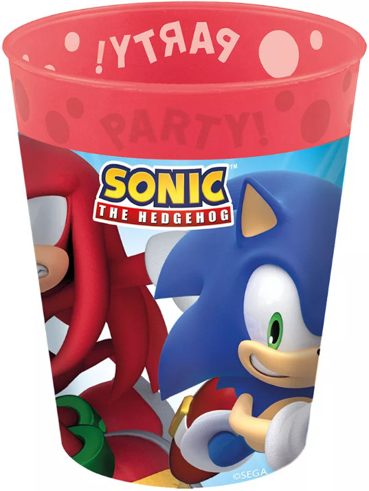 Image of Sonic a sündisznó Sega micro prémium műanyag pohár 250 ml